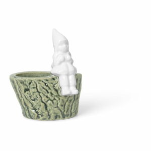 Świąteczny świecznik z porcelany i kamionki Kähler Design, dł. 8,5 cm