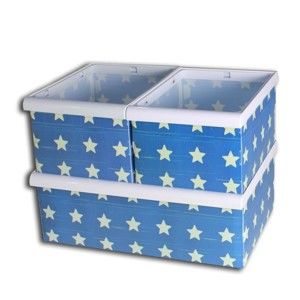 Zestaw 3 pudełek Star Pattern