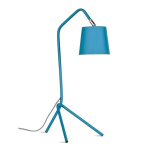 Niebieska lampa stołowa z metalowym kloszem (wysokość 59 cm) Barcelona – it's about RoMi