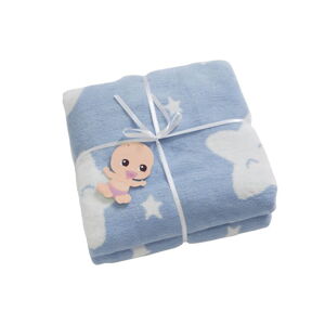 Niebieski koc dziecięcy 120x100 cm Star – Minimalist Cushion Covers