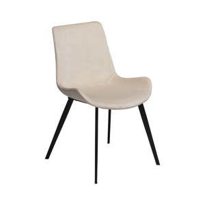 Beżowe krzesło DAN–FORM Denmark Hype Velvet