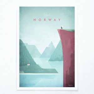 Plakat Travelposter Norway, A3
