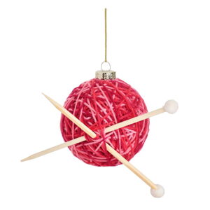 Szklana ozdoba świąteczna Knitting Ball – Sass & Belle