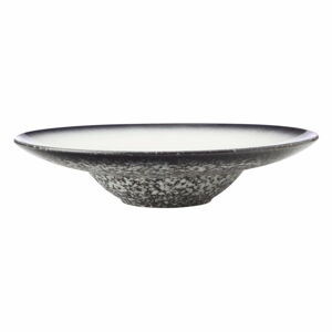 Biało-czarny ceramiczny talerz Maxwell & Williams Caviar, ø 28 cm
