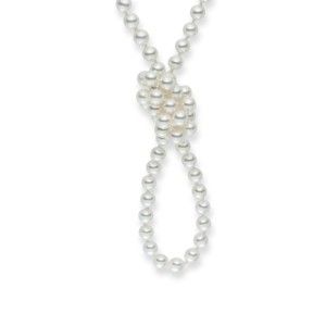 Biały perłowy naszyjnik Pearls Of London, 90 cm