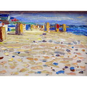 Obraz - reprodukcje 40x30 cm Holland - Beach Chairs, Wassily Kandinsky – Fedkolor