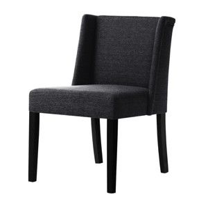 Czarne krzesło z czarnymi nogami Ted Lapidus Maison Zeste