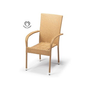 Jasnobrązowe krzesło ogrodowe Timpana Frenchie, wys. 95 cm