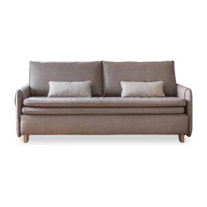Jasnobrązowa rozkładana sofa 207 cm – Miuform