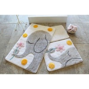 Zestaw 3 dywaników łazienkowych Buyuk Fil Grey