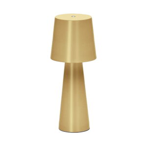 Lampa stołowa LED ze ściemniaczem w kolorze złota z metalowym kloszem (wysokość 25 cm) Arenys – Kave Home