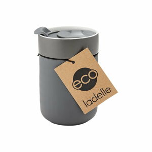 Ciemnoszary kubek podróżny Ladelle Eco, 300 ml