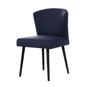 Ciemnoniebieskie krzesło z czarnymi nogami My Pop Design Richter