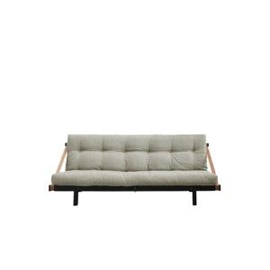 Sofa rozkładana z lnianym obiciem Karup Design Jump Black/Linen