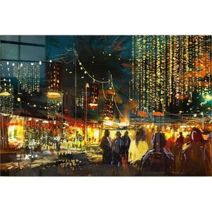 Szklany obraz 70x50 cm City Street – Wallity