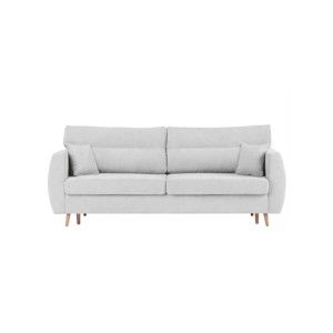3-osobowa sofa rozkładana ze schowkiem w kolorze srebrnym Cosmopolitan design Sydney