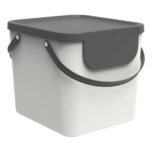 Biały pojemnik na odpady kompostowalne 40 L Albula - Rotho