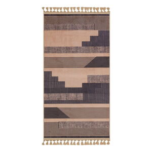Brązowo-beżowy dywan odpowiedni do prania 230x160 cm − Vitaus