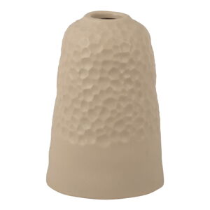 Beżowy ceramiczny wazon PT LIVING Carve, wys. 18,5 cm