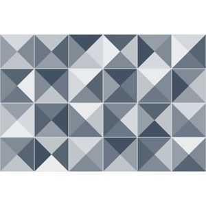 Zestaw 24 naklejek Ambiance Azulejos Shades, 15x15 cm