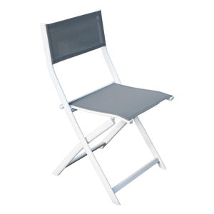 Zestaw 2 szaro-białych składanych krzeseł ogrodowych Ezeis Vegetal