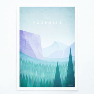 Plakat Travelposter Yosemite, A2