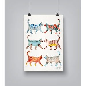 Plakat Americanflat Cat Collection by Cat Coquillette, 30x42 cm