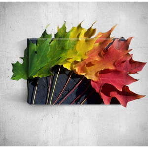 Obraz 3D Mosticx Colourful Autumn Leafes, 40x60 cm