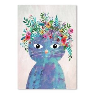Plakat (projekt: Mia Charro) - Flower Cat II