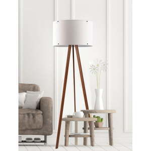 Biała lampa stojąca Simple