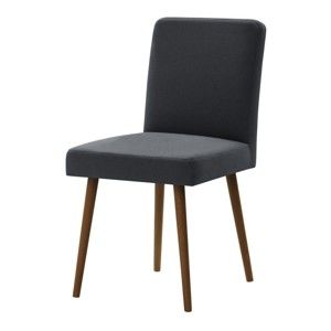 Ciemnoszare krzesło z ciemnobrązowymi nogami Ted Lapidus Maison Fragrance