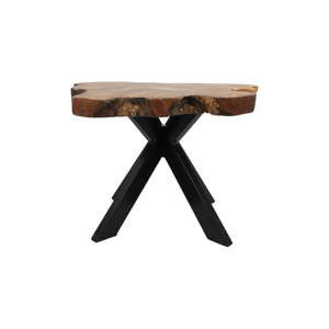 Stolik z tekowego drewna HSM collection Victoria, 70x45 cm