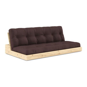 Ciemnobrązowa rozkładana sofa 196 cm Base – Karup Design