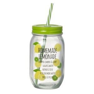 Słoik ze słomką Parlane Homemade Lemonade