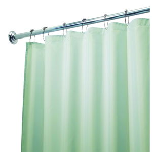 Zielona zasłona prysznicowa iDesign, 183x183 cm