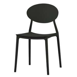 Czarne krzesło Evergreen House Simple