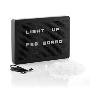 Czarna tablica świetlna z literkami InnovaGoods