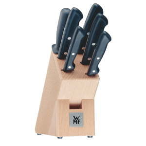 Komplet 6 noży ze stali nierdzewnej z blokiem kuchennym WMF Cromargan® Classic