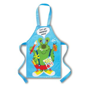 Niebieski bawełniany fartuszek dziecięcy Cooksmart ® Monster