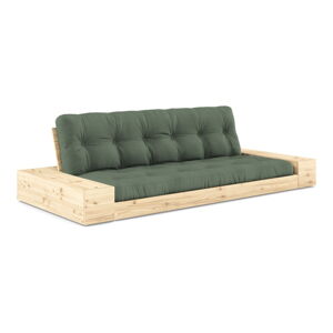 Zielona rozkładana sofa 244 cm Base – Karup Design