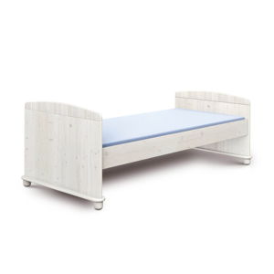 Białe łóżko dziecięce z drewna sosnowego Faktum Tomi, 90x200 cm