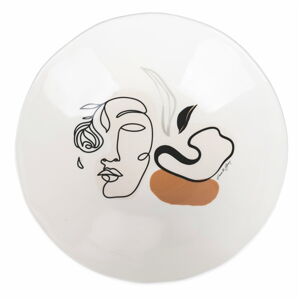 Ceramiczna misa sałatkowa Villa d'Este Face to Grey, ø 31,5 cm