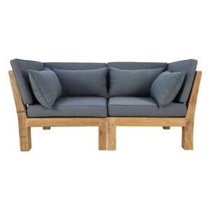 Szara sofa ogrodowa z drewna tekowego Aruba – HSM collection