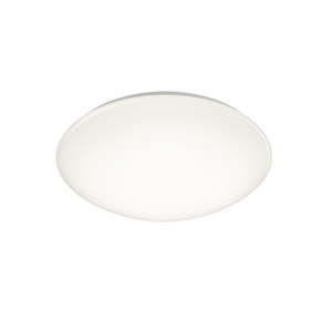 Biała okrągła lampa sufitowa LED Trio Putz, średnica 40 cm