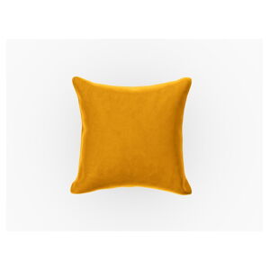 Żółta aksamitna poduszka na sofę modułową Rome Velvet - Cosmopolitan Design