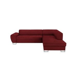Czerwony narożnik rozkładany ze schowkiem Kooko Home XL Right Corner Sofa Piano Puro