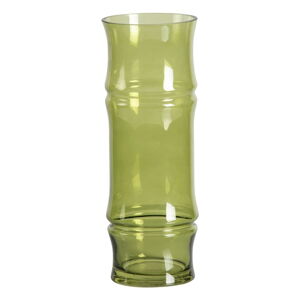 Zielony szklany wazon WOOOD Kane, wys. 30 cm