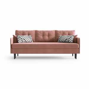 Różowa rozkładana sofa Daniel Hechter Home Memphis