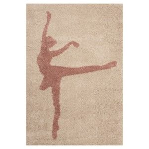 Brązowy dywan dziecięcy Zala Living Ballerina, 120x170 cm