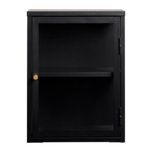 Czarna metalowa witryna 45x60 cm Carmel – Unique Furniture